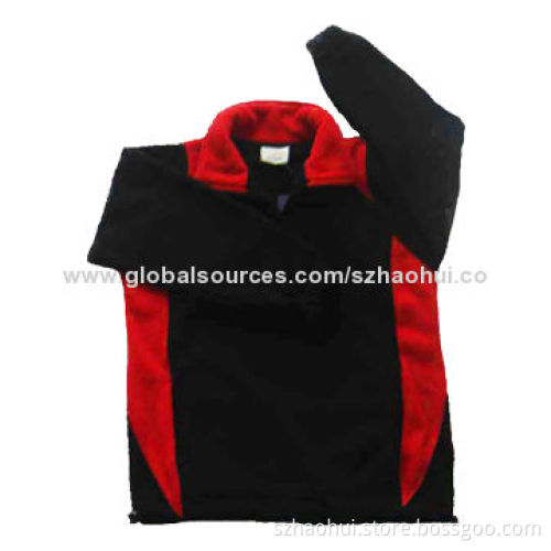 2014 Men's Latest Style Polar Fleece Jacket with Zipper and Panel, Customized Orders Welcomed